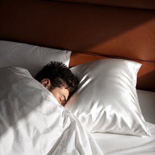 Silver-Ion Silk Pillowcase - White