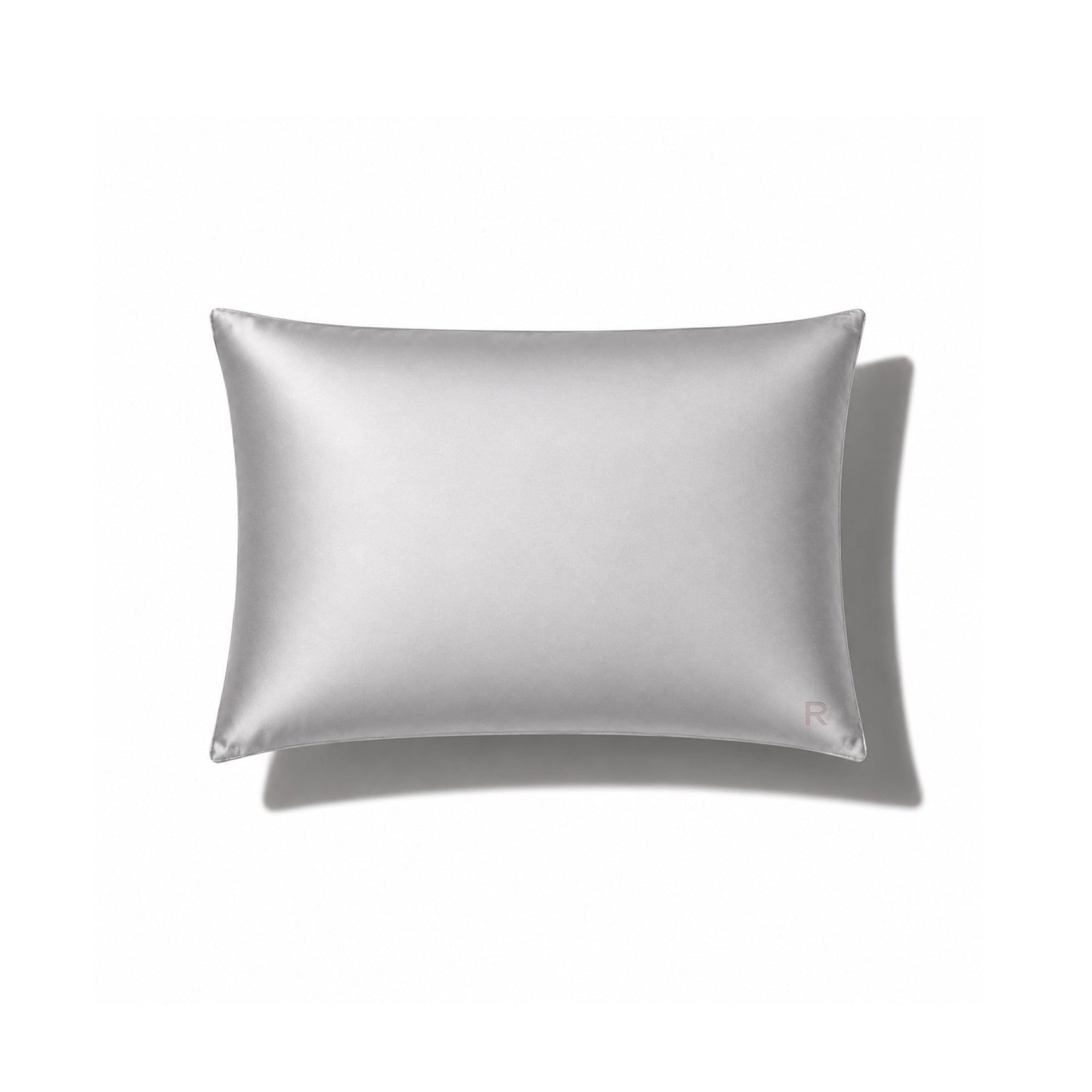 Silver Silver-Ion Silk Pillowcase